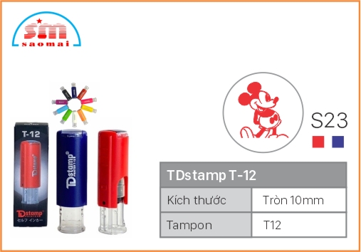 Dấu TD T12 Happy Icon Φ10mm