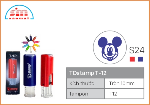 Dấu TD T12 Happy Icon Φ10mm