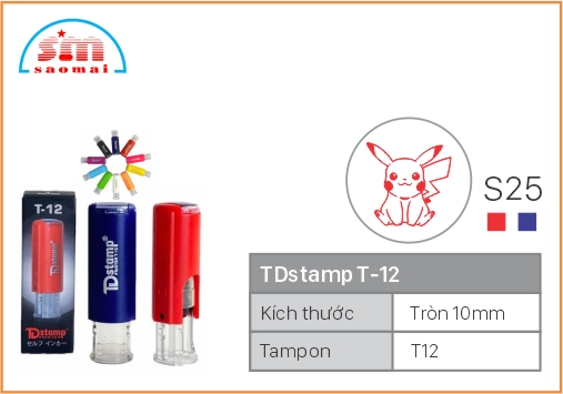 Dấu TD T12 Happy Icon Φ10mm