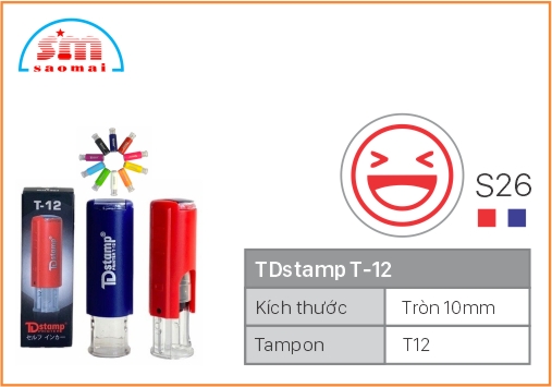 Dấu TD T12 Happy Icon Φ10mm