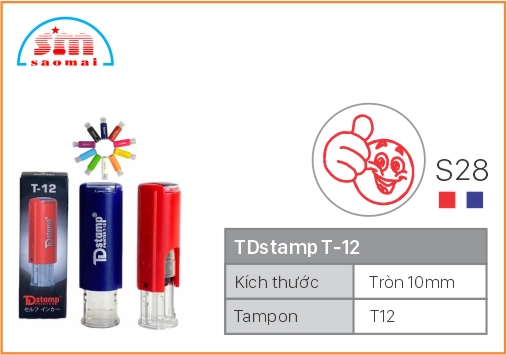 Dấu TD T12 Happy Icon Φ10mm