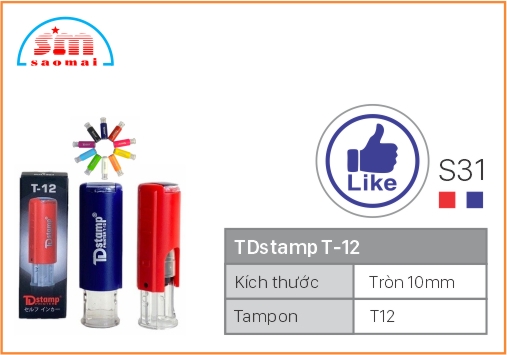 Dấu TD T12 Happy Icon Φ10mm