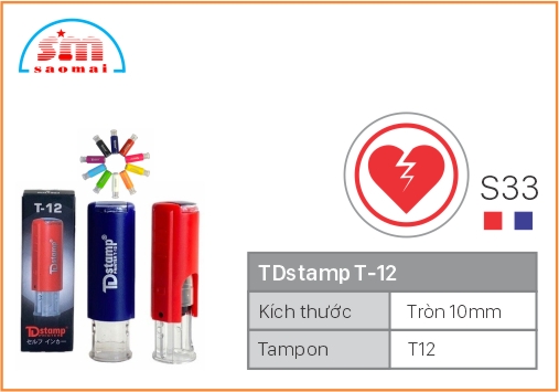 Dấu TD T12 Happy Icon Φ10mm