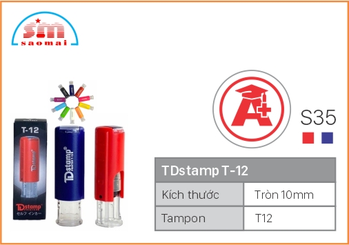 Dấu TD T12 Happy Icon Φ10mm
