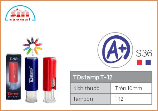 Dấu TD T12 Happy Icon Φ10mm