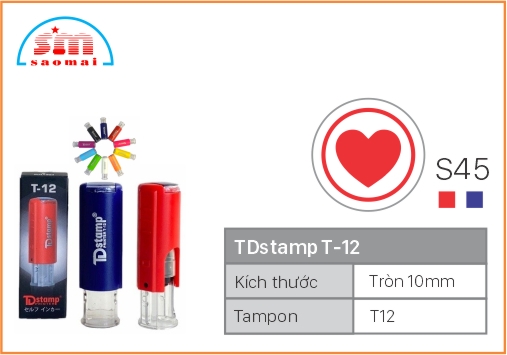 Dấu TD T12 Happy Icon Φ10mm