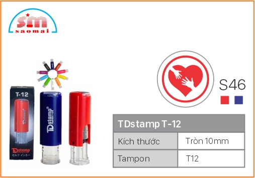 Dấu TD T12 Happy Icon Φ10mm