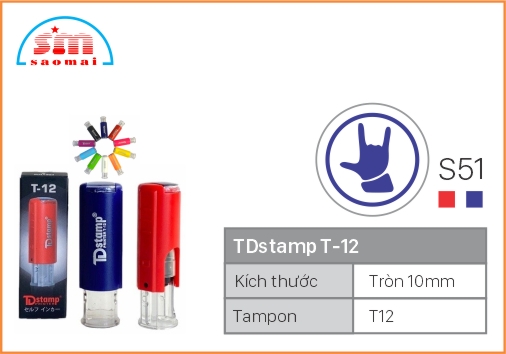 Dấu TD T12 Happy Icon Φ10mm