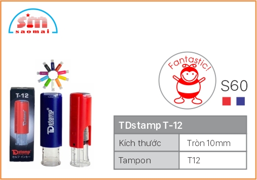 Dấu TD T12 Happy Icon Φ10mm