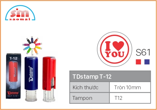 Dấu TD T12 Happy Icon Φ10mm