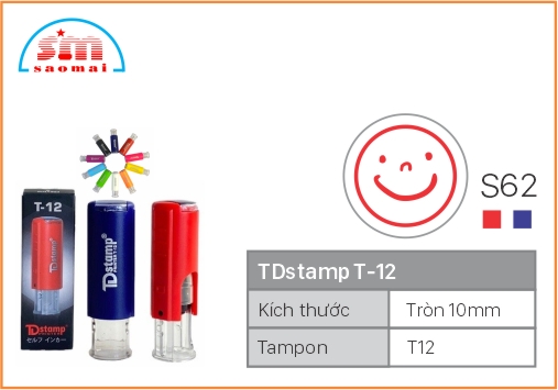 Dấu TD T12 Happy Icon Φ10mm