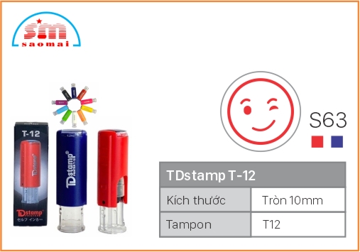 Dấu TD T12 Happy Icon Φ10mm