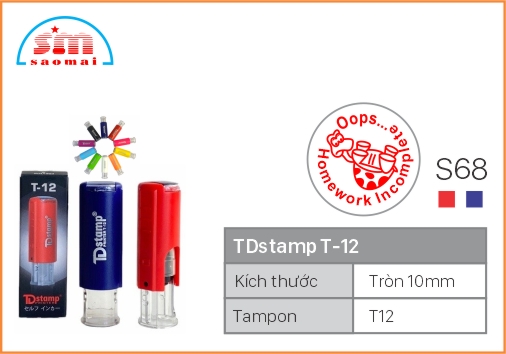 Dấu TD T12 Happy Icon Φ10mm
