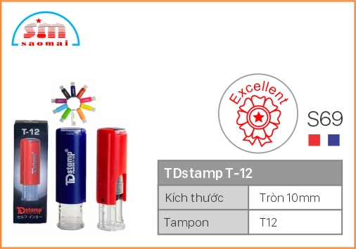Dấu TD T12 Happy Icon Φ10mm