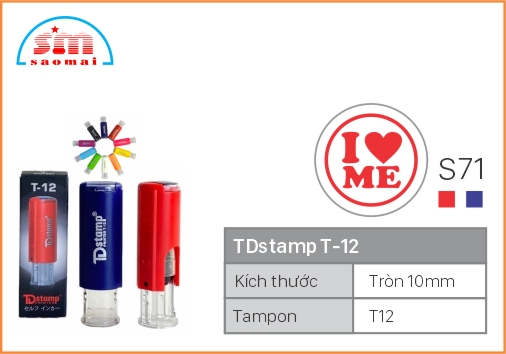 Dấu TD T12 Happy Icon Φ10mm