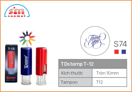 Dấu TD T12 Happy Icon Φ10mm