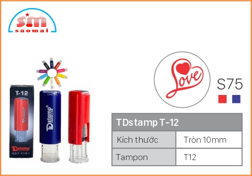 Dấu TD T12 Happy Icon Φ10mm