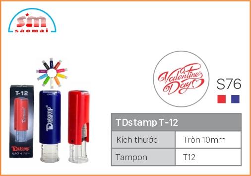 Dấu TD T12 Happy Icon Φ10mm