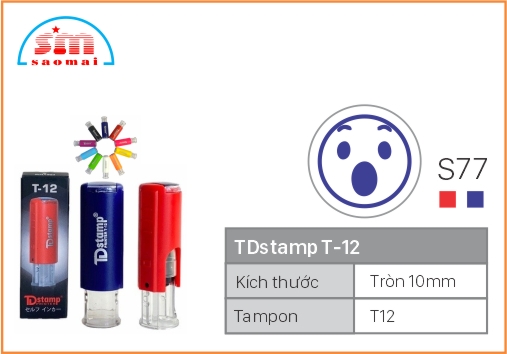 Dấu TD T12 Happy Icon Φ10mm