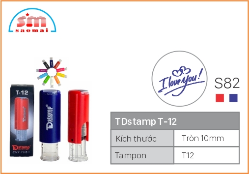 Dấu TD T12 Happy Icon Φ10mm