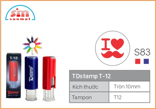 Dấu TD T12 Happy Icon Φ10mm