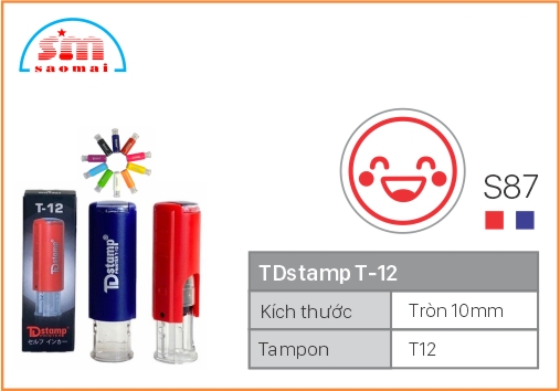 Dấu TD T12 Happy Icon Φ10mm