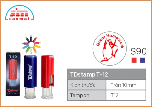 Dấu TD T12 Happy Icon Φ10mm
