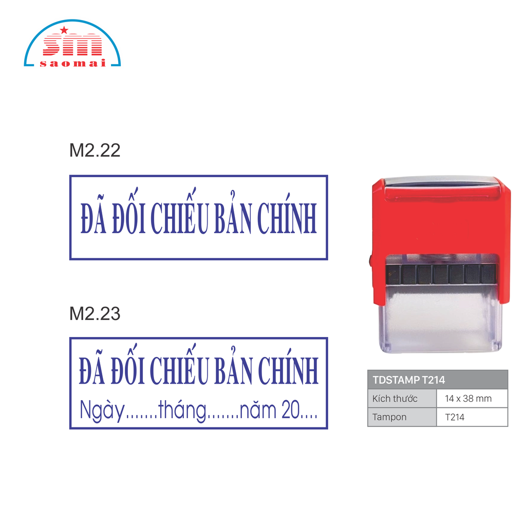 Dấu sao y bản chính S842 / T214 / S843 / S830D