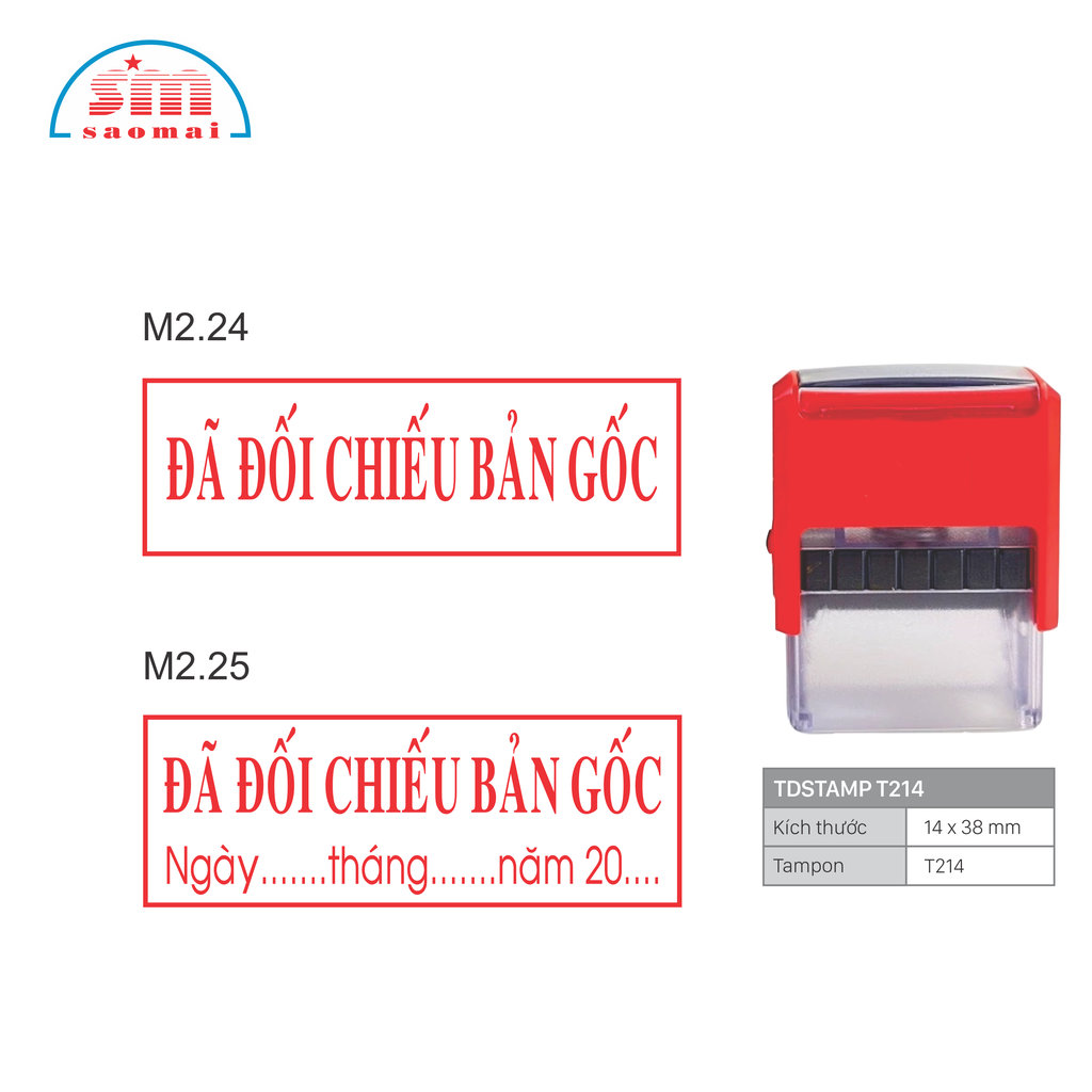 Dấu sao y bản chính S842 / T214 / S843 / S830D
