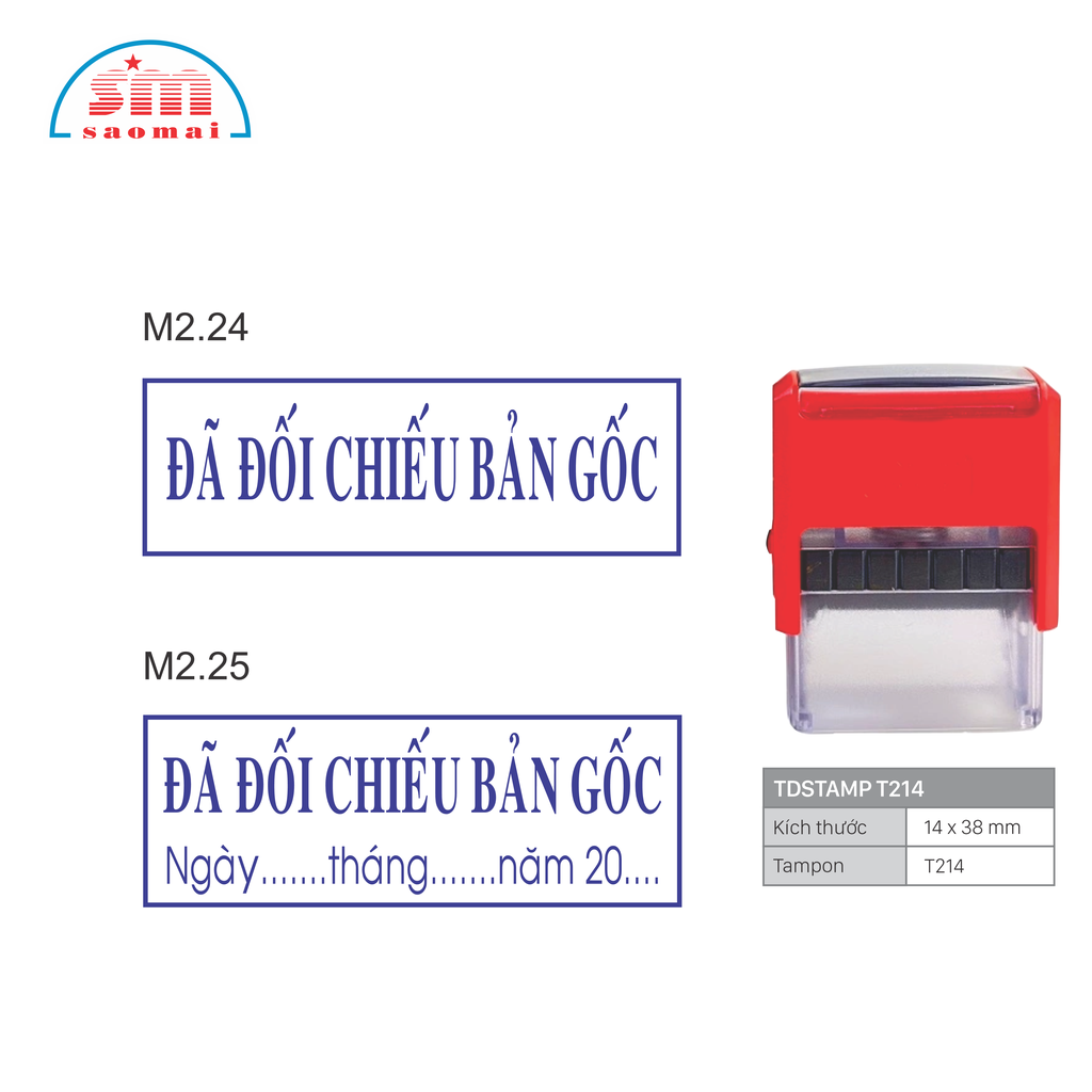 Dấu sao y bản chính S842 / T214 / S843 / S830D