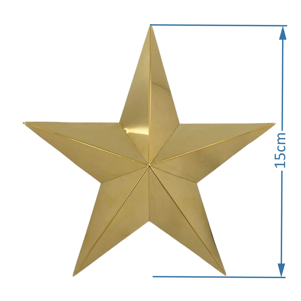 Ngôi sao inox vàng 0.8mm NSI15 / NSI20 / NSI30 / NSI40 / NSI50