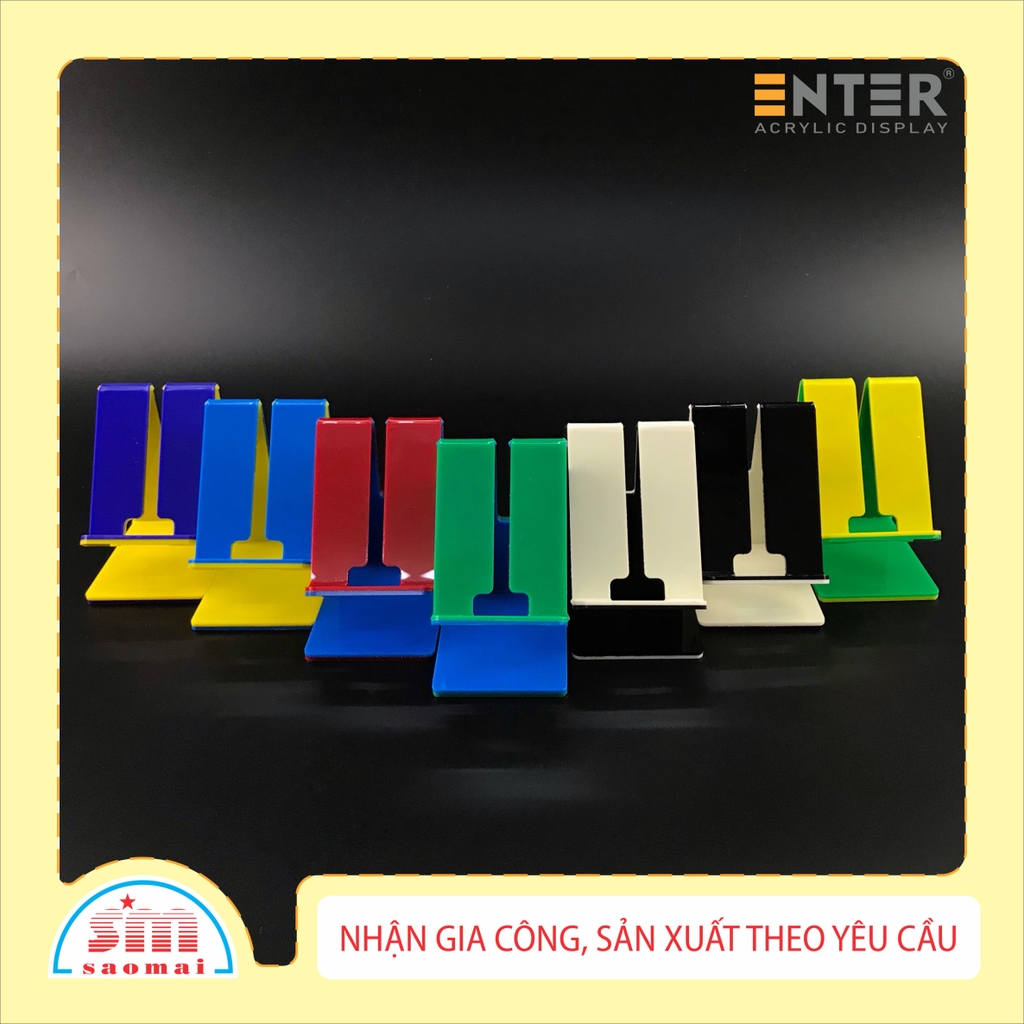 Kệ điện thoại mica 2 màu