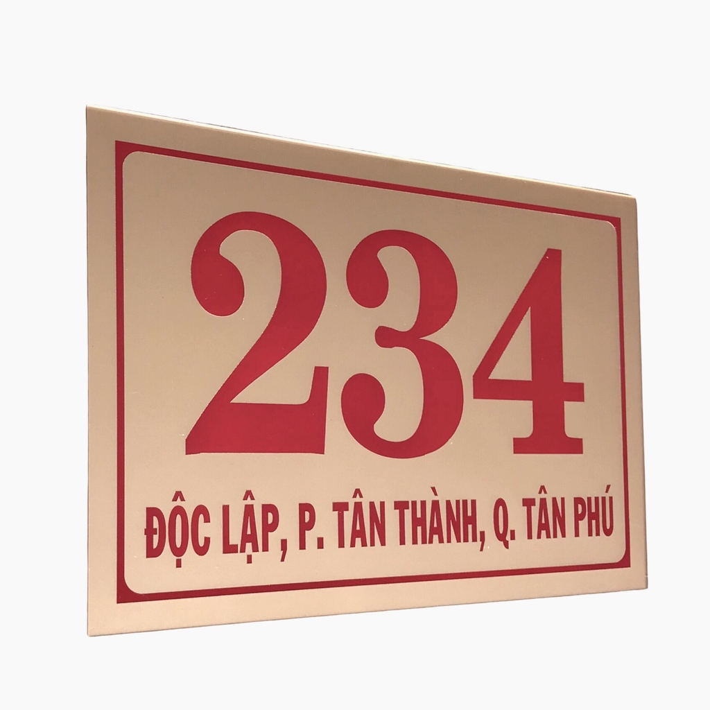 Bảng số nhà mica 30x20cm