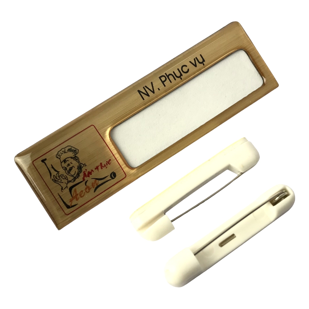 Thẻ tên kim loại uốn lồng giấy BT351 / BT352 / BT353 / BT354 / BT355 / BT354 / BT355 / BT356 / BT357 / BT358 60x20mm