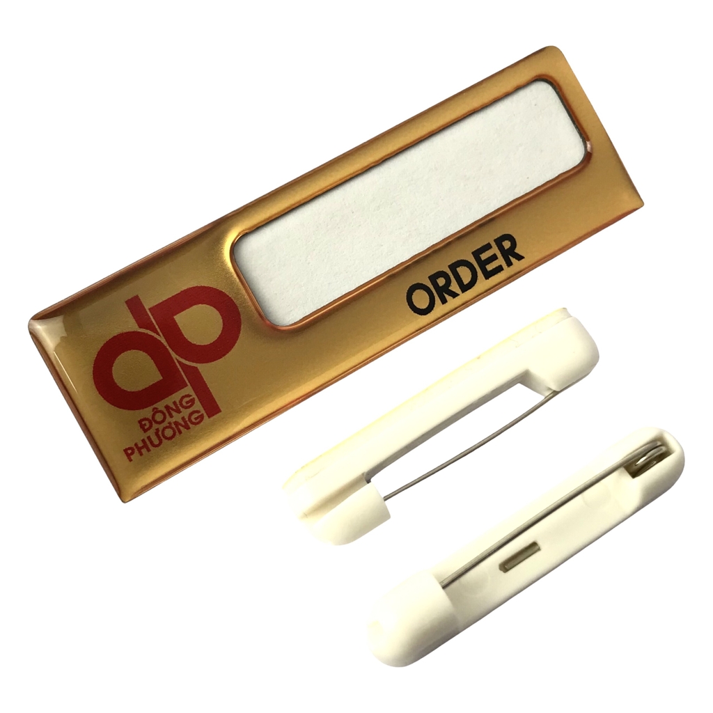 Thẻ tên kim loại uốn lồng giấy BT351 / BT352 / BT353 / BT354 / BT355 / BT354 / BT355 / BT356 / BT357 / BT358 60x20mm