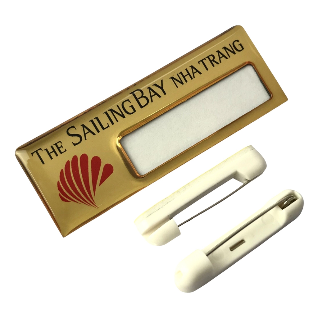 Thẻ tên kim loại uốn lồng giấy BT351 / BT352 / BT353 / BT354 / BT355 / BT354 / BT355 / BT356 / BT357 / BT358 60x20mm