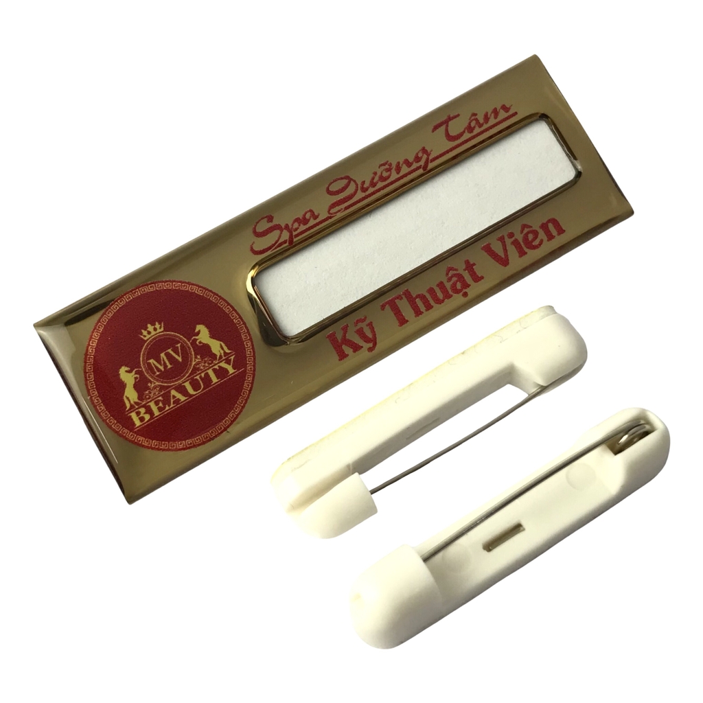 Thẻ tên kim loại uốn lồng giấy BT351 / BT352 / BT353 / BT354 / BT355 / BT354 / BT355 / BT356 / BT357 / BT358 60x20mm