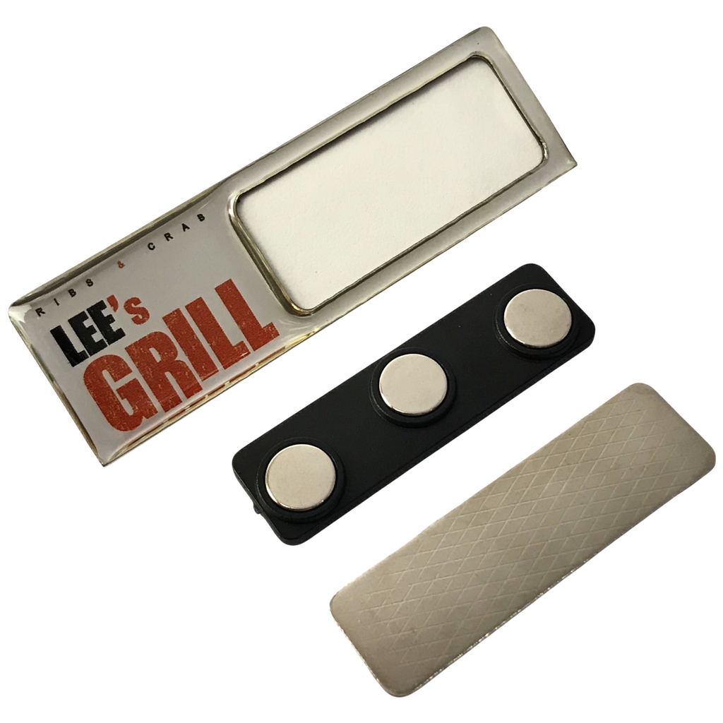 Thẻ tên kim loại uốn lồng giấy BT351 / BT352 / BT353 / BT354 / BT355 / BT354 / BT355 / BT356 / BT357 / BT358 60x20mm