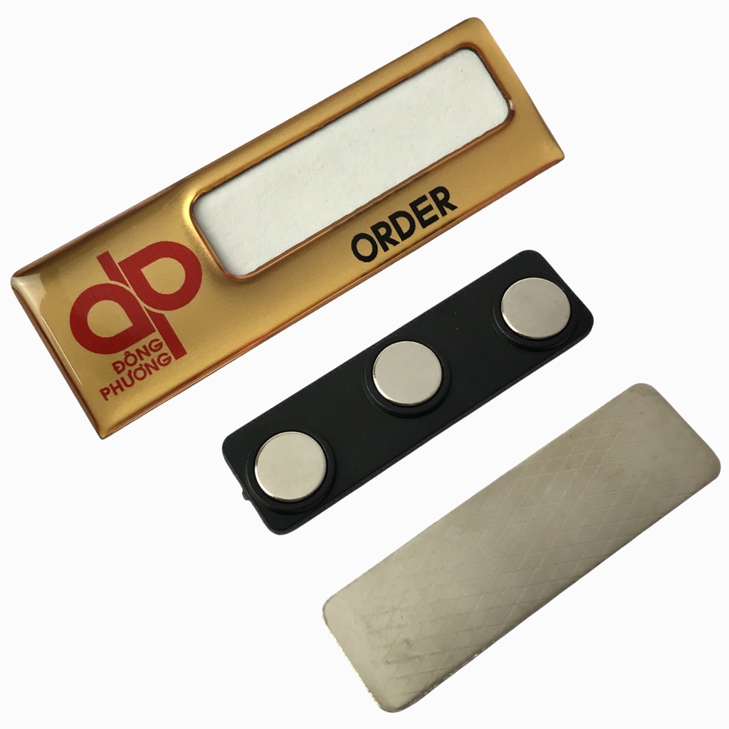 Thẻ tên kim loại uốn lồng giấy BT351 / BT352 / BT353 / BT354 / BT355 / BT354 / BT355 / BT356 / BT357 / BT358 60x20mm