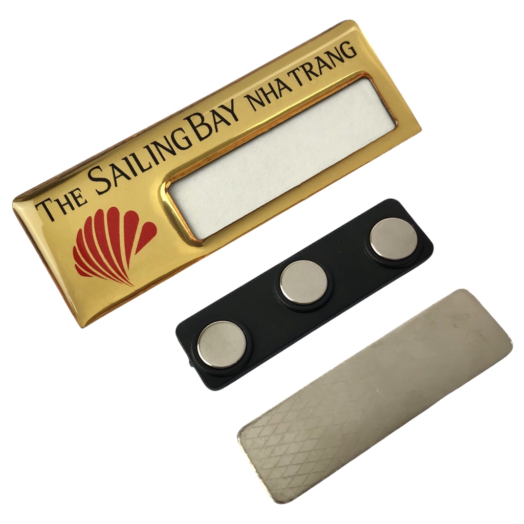 Thẻ tên kim loại uốn lồng giấy BT351 / BT352 / BT353 / BT354 / BT355 / BT354 / BT355 / BT356 / BT357 / BT358 60x20mm