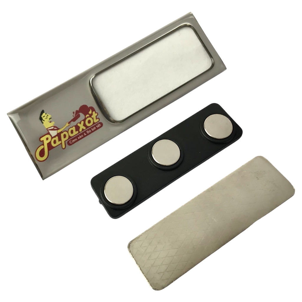 Thẻ tên kim loại uốn lồng giấy BT351 / BT352 / BT353 / BT354 / BT355 / BT354 / BT355 / BT356 / BT357 / BT358 60x20mm