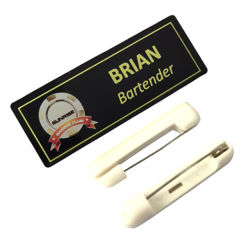 Thẻ tên mica BT211 / BT212 / BT213 / BT214 / BT215 / BT216 / BT217 / BT218 / BT221 / BT231 60x20mm