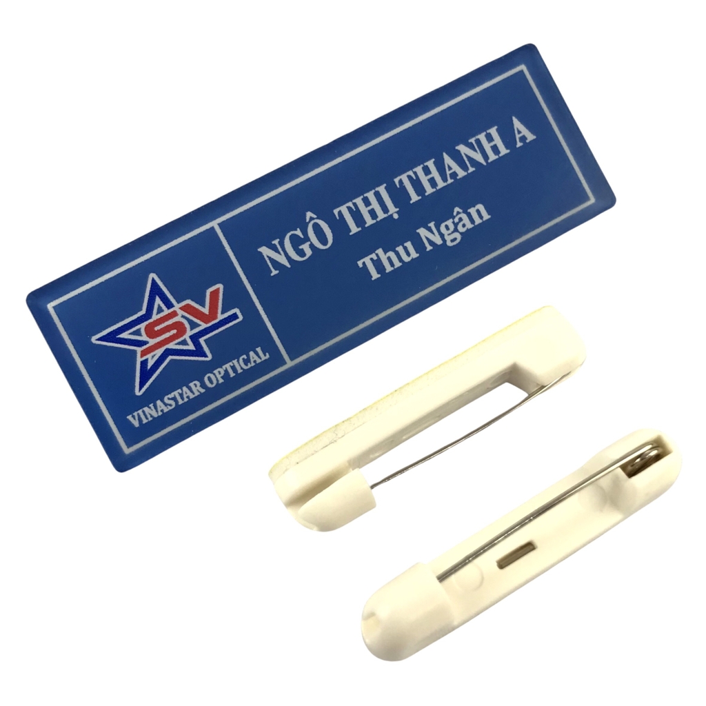 Thẻ tên mica BT211 / BT212 / BT213 / BT214 / BT215 / BT216 / BT217 / BT218 / BT221 / BT231 60x20mm