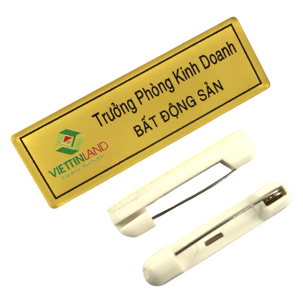 Thẻ tên mica BT211 / BT212 / BT213 / BT214 / BT215 / BT216 / BT217 / BT218 / BT221 / BT231 60x20mm