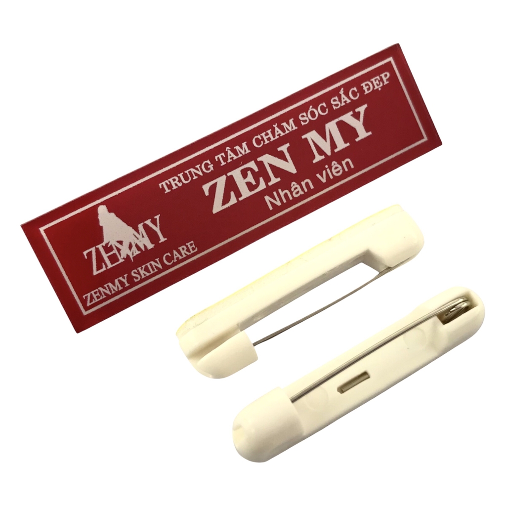 Thẻ tên mica BT211 / BT212 / BT213 / BT214 / BT215 / BT216 / BT217 / BT218 / BT221 / BT231 60x20mm