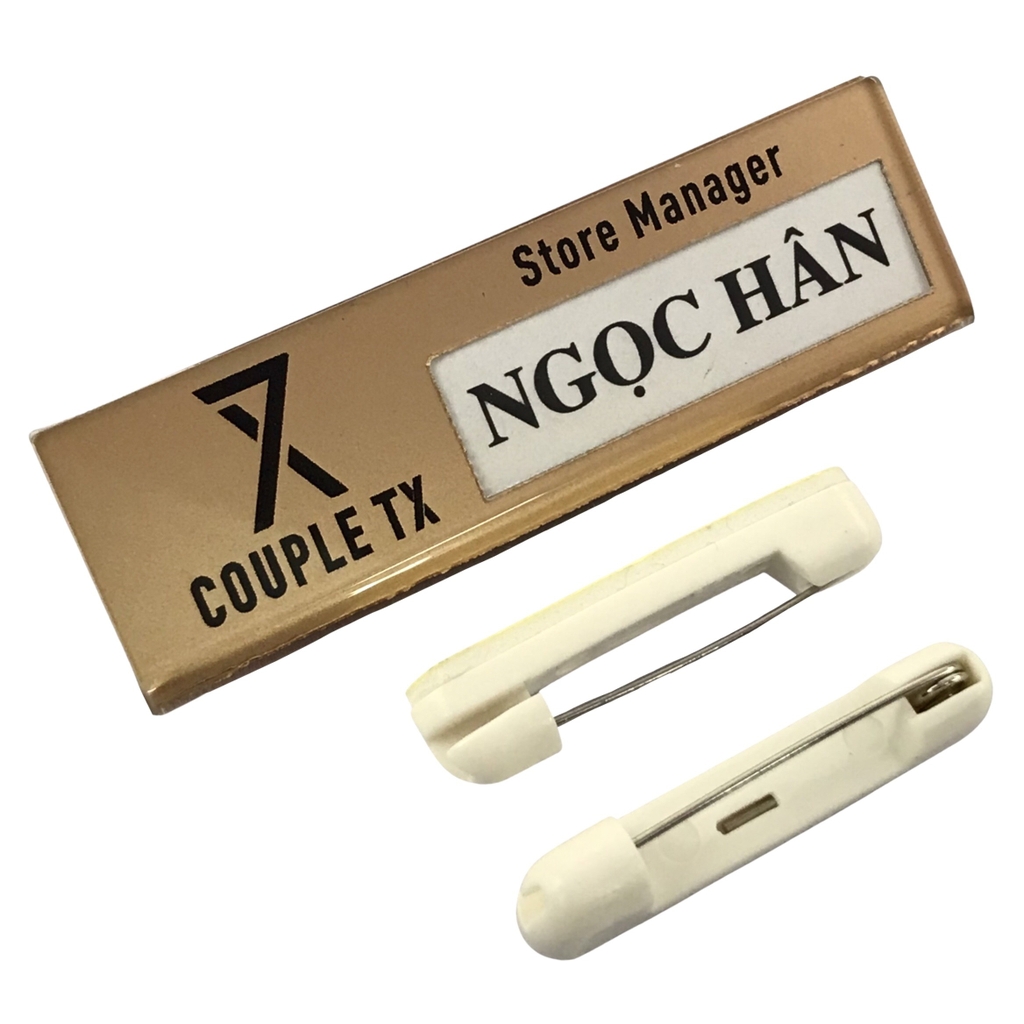 Thẻ tên mica uốn lồng giấy BT241 /1 BT242 / BT243 / BT244 / BT245 / BT246 / BT247 BT248 / BT249 60x20mm