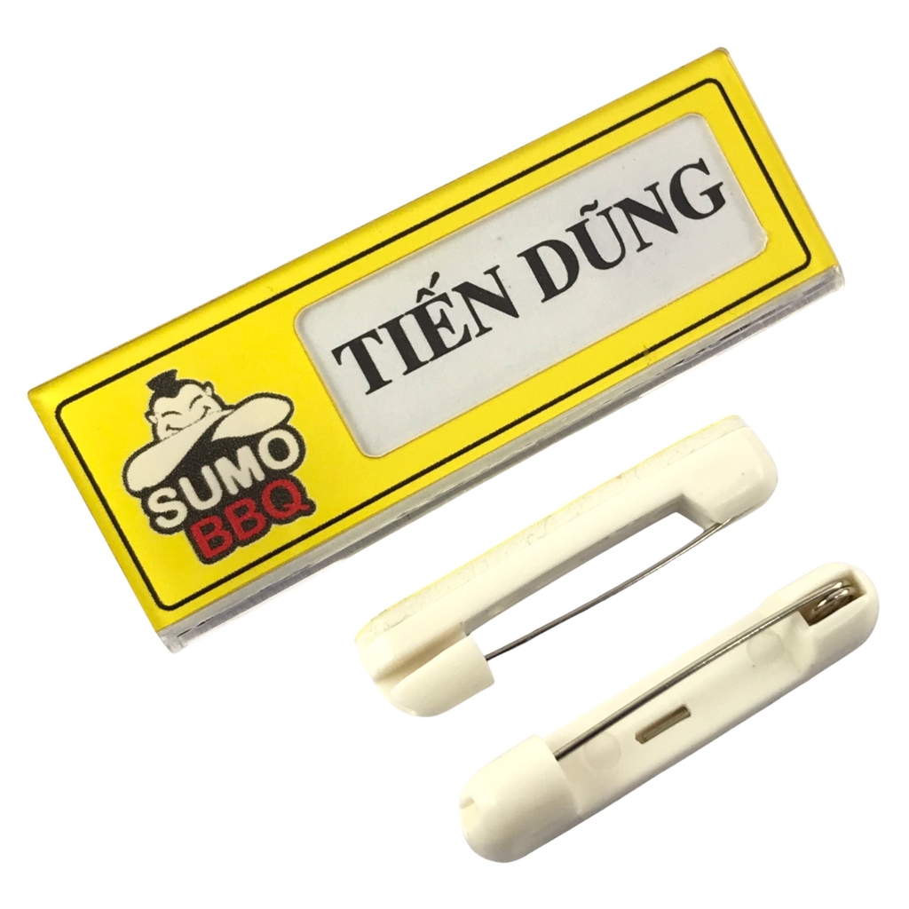 Thẻ tên mica uốn lồng giấy BT241 /1 BT242 / BT243 / BT244 / BT245 / BT246 / BT247 BT248 / BT249 60x20mm