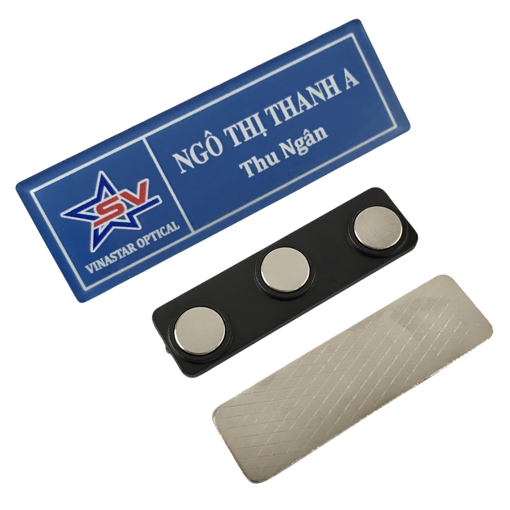 Thẻ tên mica BT211 / BT212 / BT213 / BT214 / BT215 / BT216 / BT217 / BT218 / BT221 / BT231 60x20mm