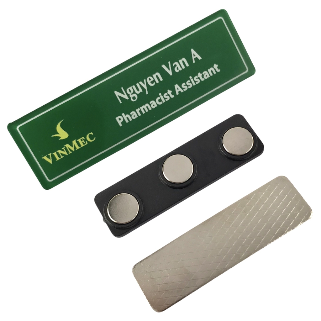 Thẻ tên mica BT211 / BT212 / BT213 / BT214 / BT215 / BT216 / BT217 / BT218 / BT221 / BT231 60x20mm