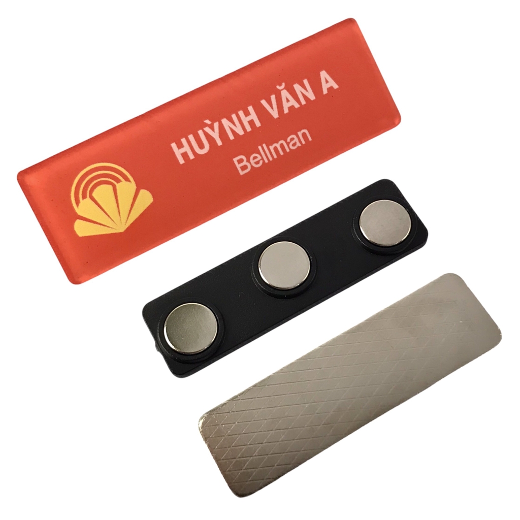 Thẻ tên mica BT211 / BT212 / BT213 / BT214 / BT215 / BT216 / BT217 / BT218 / BT221 / BT231 60x20mm